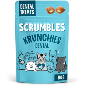 Scrumbles Dental Krunchies Cat Treats Teeth Cleaning Snacks Natural Pet Treats UK
