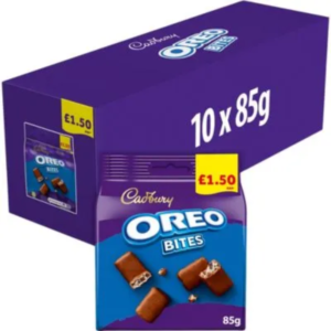 Cadbury Oreo Bites Chocolate Bags 10 x 85g Multipack Crunchy Oreo Coated Chocolate Treats