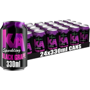 KA Caribbean Black Grape Fizzy Drink 24 x 330ml Cans | Jamaican Style Sparkling Soda
