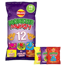 Walkers Monster Munch Variety Multipack Crisps 12x20g